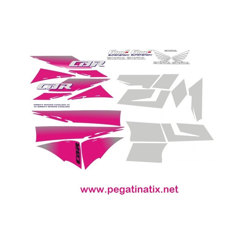 Kit Stickers decals HONDA CBR 600F YEAR 1992