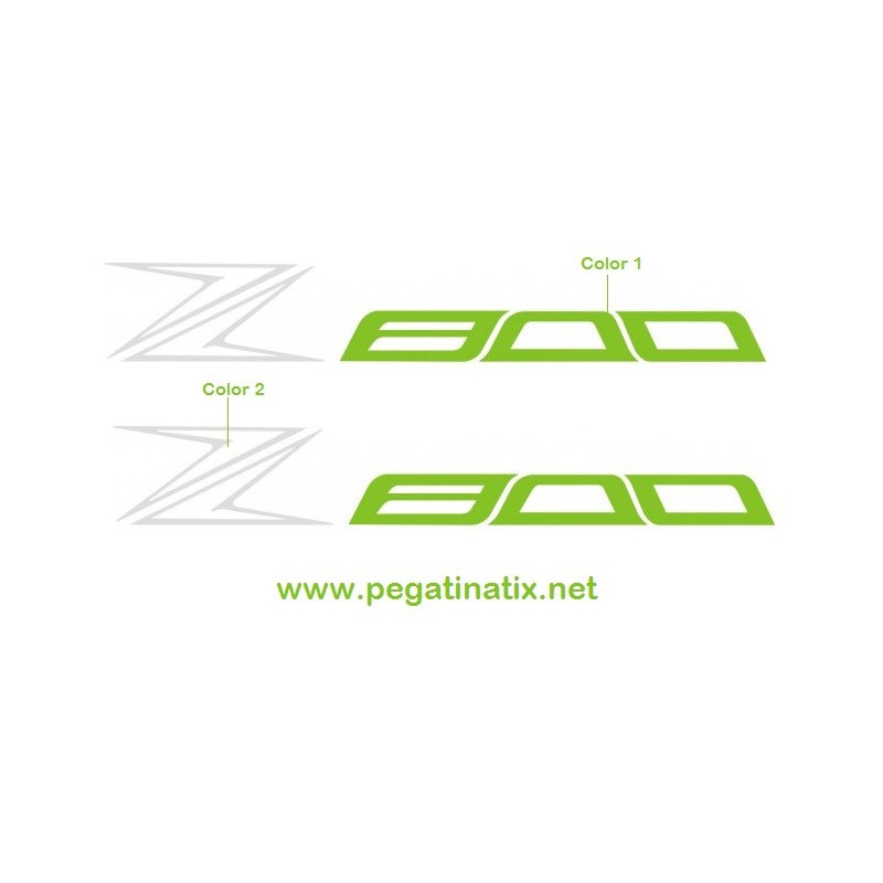 Stickers decals KAWASAKI Z800 PARA COLIN