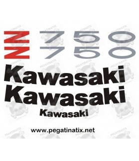 AUTOCOLLANT KAWASAKI Z-750 (Produit compatible)