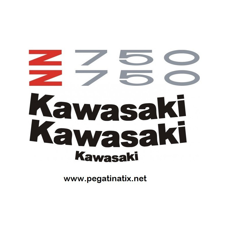 Stickers decals KAWASAKI Z750