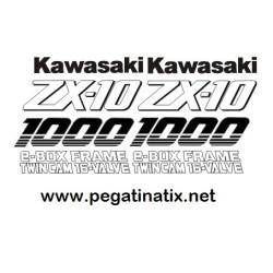 Stickers decals KAWASAKI ZX10 YEAR 1992