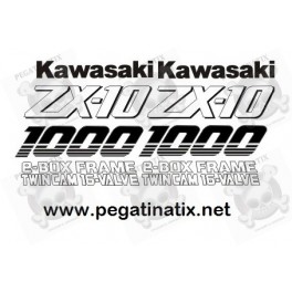 Stickers decals KAWASAKI ZX10 YEAR 1992