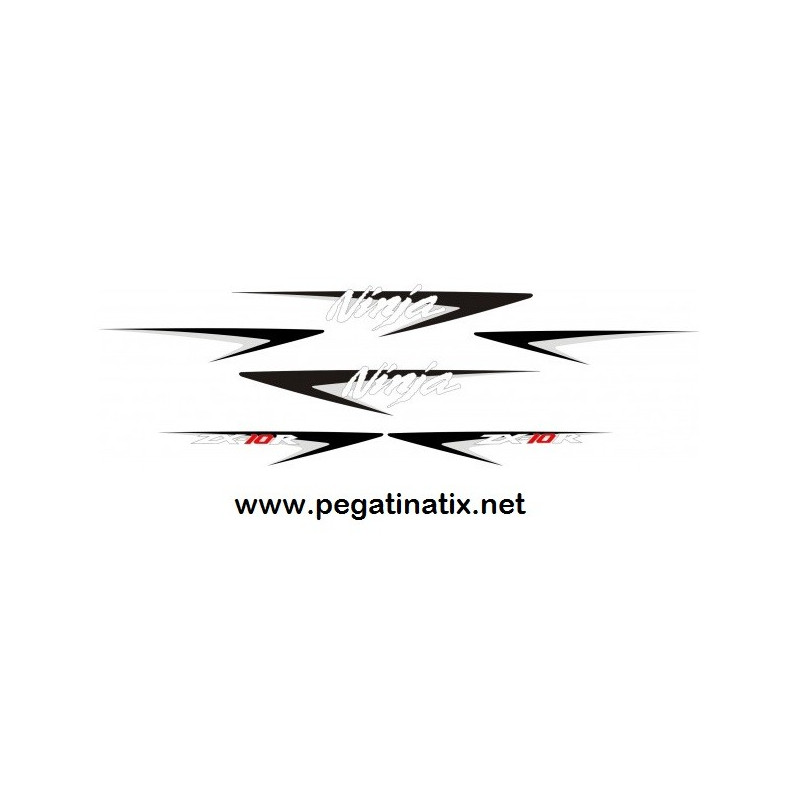 Stickers decals KAWASAKI ZX10R YEAR 2007