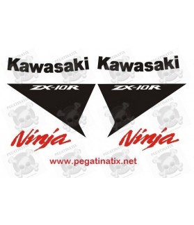 Stickers decals KAWASAKI ZX10R WHITE (Kompatibles Produkt)