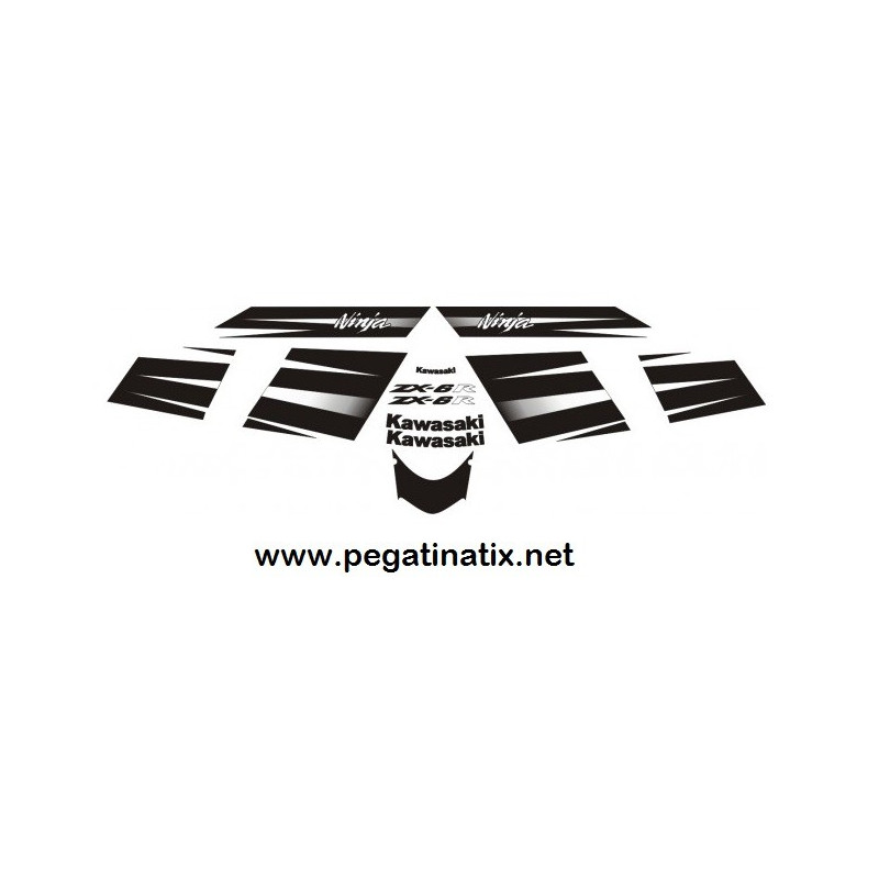 Stickers decals KAWASAKI ZX6R YEAR 2008