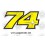 Stickers decals motorcycle Daijiro Kato 74 (Compatible Product)