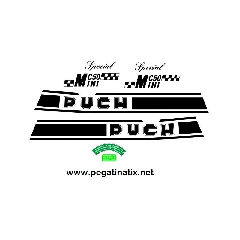 Decals motorcycle PUCH MINICROSS 50