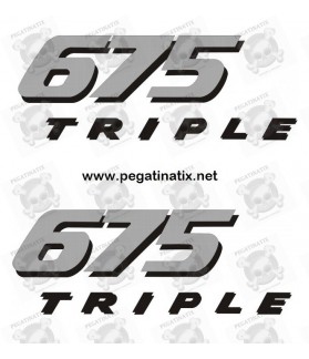 Decals TRIUMPH 675 TRIPLE LATERAL (Compatible Product)