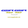  STICKERS DECALS SUZUKI GSR 750