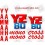  STICKERS DECALS YAMAHA YZ80 YEAR 1987 (Prodotto compatibile)