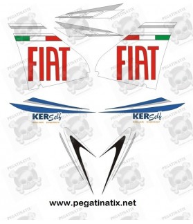  STICKERS DECALS AEROX FIAT ROSSI (Compatible Product)