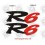  Stickers decals YAMAHA R6 YEAR 1999 - 2002 FOR COLIN (Compatible Product)