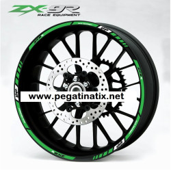 Kawasaki ZX-9R Ninja logo wheel stickers decals rim