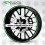 Kawasaki ZX-9R Ninja logo wheel stickers decals rim (Kompatibles Produkt)