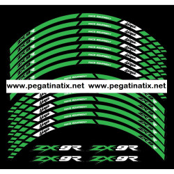 Kawasaki ZX-9R Ninja logo wheel stickers decals rim