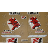 Yamaha YZF-R1 1998 - WHITE/RED VERSION STICKER SET