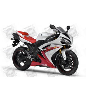 Yamaha YZF-R1 2007 - WHITE/RED VERSION STICKER SET (Compatible Product)