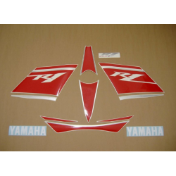 Yamaha YZF-R1 2008 - WHITE/RED VERSION STICKER SET