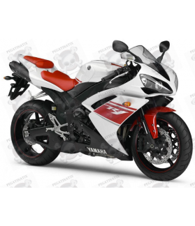 Yamaha YZF-R1 2008 - WHITE/RED VERSION STICKER SET (Compatible Product)