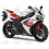 Yamaha YZF-R1 2008 - WHITE/RED VERSION STICKER SET (Compatible Product)