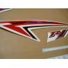 Yamaha YZF-R1 2009 - WHITE/RED US VERSION STICKER SET
