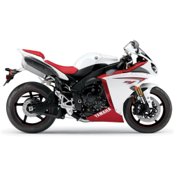 Yamaha YZF-R1 2009 - WHITE/RED US VERSION STICKER SET