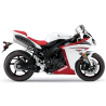 Yamaha YZF-R1 2009 - WHITE/RED US VERSION STICKER SET