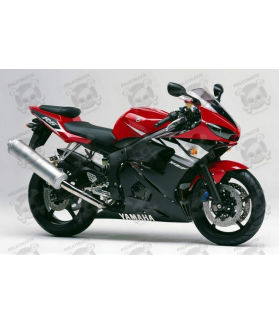 Yamaha YZF-R6 2003 - RED VERSION DECALS SET (Compatible Product)