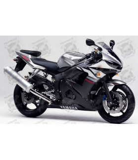Yamaha YZF-R6 2003 - SILVER VERSION DECALS SET (Compatible Product)