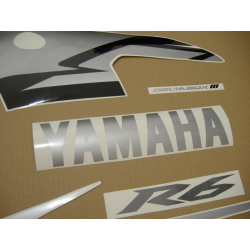 Yamaha YZF-R6 2004 GREY/BLACK VERSION DECALS SET