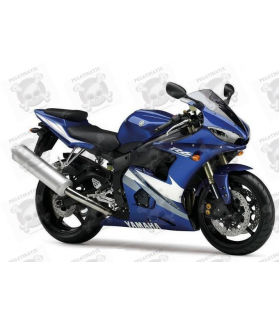 Yamaha YZF-R6 2005 - BLUE VERSION VERSION DECALS SET (Compatible Product)