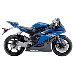 Yamaha YZF-R6 2006 - BLUE US VERSION DECALS SET