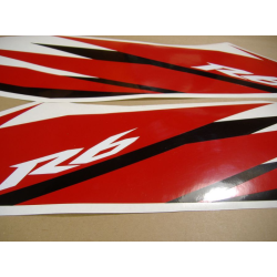 Yamaha YZF-R6 2006 - WHITE/RED VERSION  DECALS SET