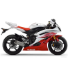 Yamaha YZF-R6 2006 - WHITE/RED VERSION  DECALS SET