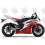 Yamaha YZF-R6 2006 - WHITE/RED VERSION DECALS SET (Compatible Product)