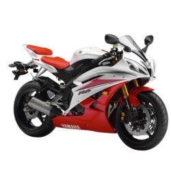 Yamaha YZF-R6 2007 - WHITE/RED VERSION DECALS SET