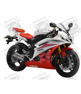 Yamaha YZF-R6 2007 - WHITE/RED VERSION DECALS SET (Prodotto compatibile)