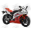 Yamaha YZF-R6 2007 - WHITE/RED VERSION DECALS SET (Compatible Product)