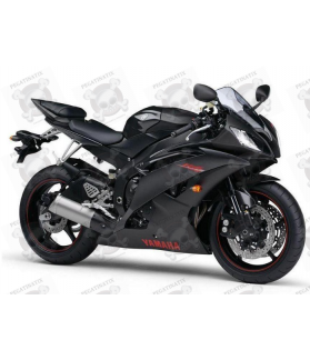 Yamaha YZF-R6 2008 - BLACK VERSION DECALS SET (Compatible Product)