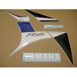 Yamaha YZF-R6 2008 - BLUE AU VERSION DECALS SET