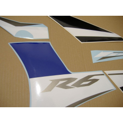 Yamaha YZF-R6 2008 - BLUE AU VERSION DECALS SET
