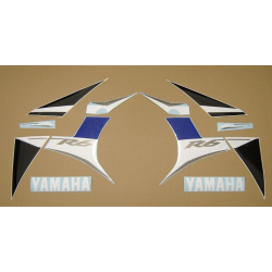 Yamaha YZF-R6 2008 - BLUE AU VERSION DECALS SET