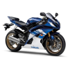 Yamaha YZF-R6 2010 - BLUE/WHITE VERSION DECALS SET