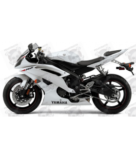 Yamaha YZF-R6 2010 - WHITE VERSION DECALS SET (Compatible Product)