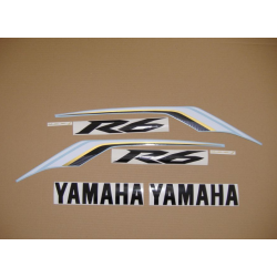 Yamaha YZF-R6 2013 - RED/WHITE DECALS SET