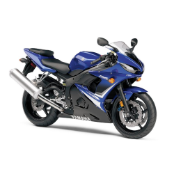 Yamaha YZF-R6S 2008 - BLUE VERSION  DECALS SET