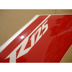 Yamaha YZF-R125 2008 - WHITE/RED VERSION DECALS SET