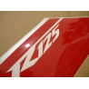 Yamaha YZF-R125 2008 - WHITE/RED VERSION DECALS SET
