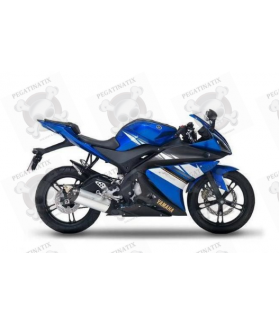 Yamaha YZF-R125 2009 - BLUE US VERSION DECALS SET (Compatible Product)