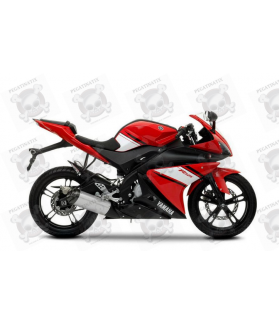 Yamaha YZF-R125 2009 - RED/BLACK VERSION DECALS SET (Compatible Product)